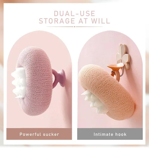 Miniatura 6 de Bola de baño con ventosa de girasol súper suave, accesorios de baño de girasol mejorados 2025 para mujeres, esponja de baño exfoliante de malla