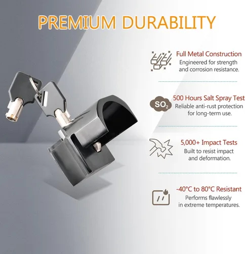 Miniatura 6 de Cerradura antirrobo para portón trasero compatible con Toyota Tacoma 2016-2023 Cerradura de puerta trasera con llaves hechas de aleación de zinc