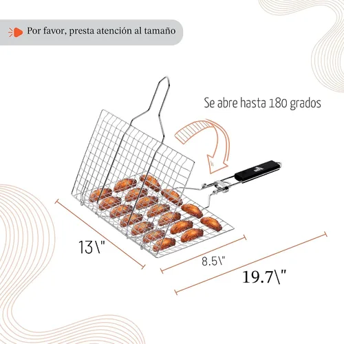 Miniatura 3 de UNCO Cesta de acero inoxidable para pescado y verduras Plateado