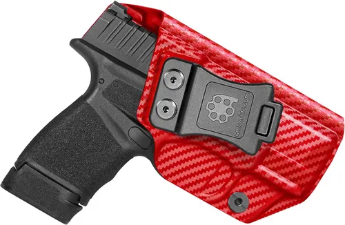 Miniatura 8 de Amberide IWB - Funda Kydex para Springfield Armory Hellcat, transporte oculto microcompacto, sin óptica/sin láser, inclinación ajustable, retención