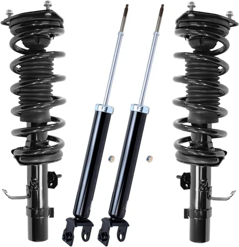 Miniatura 57 de Detroit Axle - Puntales y Amortiguadores para Chevy Traverse Buick Enclave GMC Acadia Saturn Outlook 2007-2012, 2 puntales delanteros con resorte