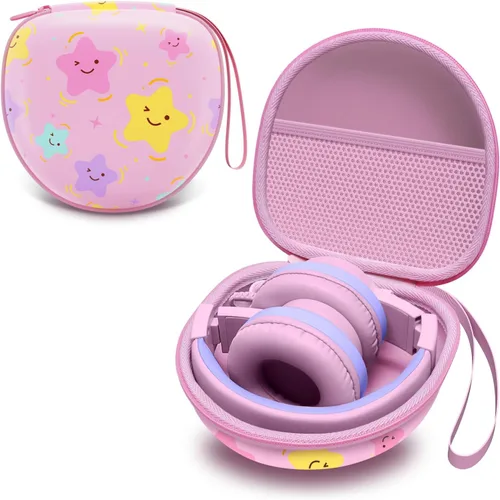 Miniatura 10 de Funda para auriculares infantiles compatible con iClever BTH12 / HS19 / BTH26 / JoySpark-T5 / Candy Bila BH03 / EarFun/IMYB/MIDOLA MD-B01 / noot