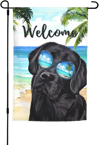 Miniatura 18 de Bandera Hello Spring de jardín de Bernese Mountain Dog de 12 x 18 pulgadas de doble cara vertical pequeña para decoración de exterior de vacaciones