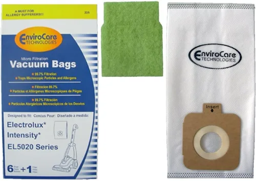 EnviroCare Bolsas de repuesto para aspiradora de filtración de alérgenos hechas para adaptarse a los recipientes Electrolux Intenisty serie EL5020,