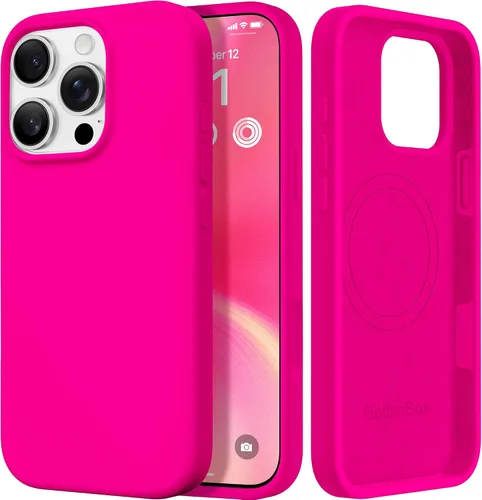 Miniatura 94 de GolbinBox Funda magnética para iPhone 17, compatible con MagSafe, cubierta de silicona integrada para control de cámara, funda de silicona líquida a