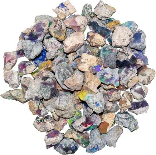 Miniatura 7 de Odrilliongems Piedra preciosa natural de cristal crudo piedra en bruto DIY fabricación de joyas de alambre Envoltura de chakras cristales curativos