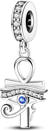 Miniatura 41 de MULA - Dijes de plata de ley 925 para pulseras y collares, colgantes de letras para la familia, cuentas de viaje en avión, dijes de árbol