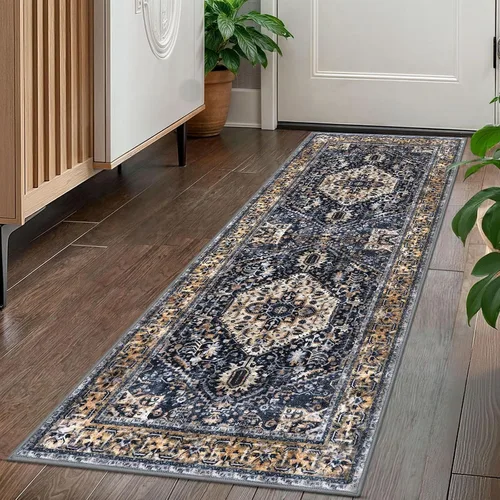 Miniatura 98 de KOZYFLY Alfombra Pequeña de Área 2x3 Pies Alfombras para Entrada Lavable Boho Alfombra de Entrada Antideslizante Tapete de Puerta Interior Entrada