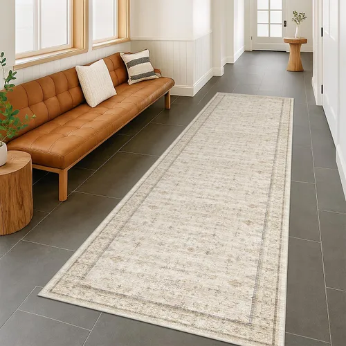 Miniatura 143 de Alfombra Boho Negra para Sala de Estar - Alfombra de Área Lavable de 10x14 Pies, Alfombras de Comedor para Debajo de la Mesa, Alfombra Suave de Pelo