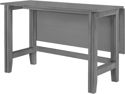 Miniatura 8 de LUMISOL Mesa de comedor plegable de hojas colgantes de granja, mesa de cocina de comedor abatible que ahorra espacio para 4, mesa de comedor