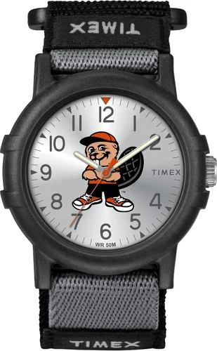 Miniatura 8 de Timex Reloj unisex Collegiate Recruit de 1.496 in - Tennessee Volunteers con correa de tela negra Texas Tech Red Raiders