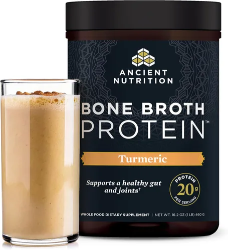 Miniatura 15 de Ancient Nutrition Proteína en polvo hecha de verdadero caldo de huesos, sabor chocolate, 20 g de proteína por porción, envase de 20 porciones