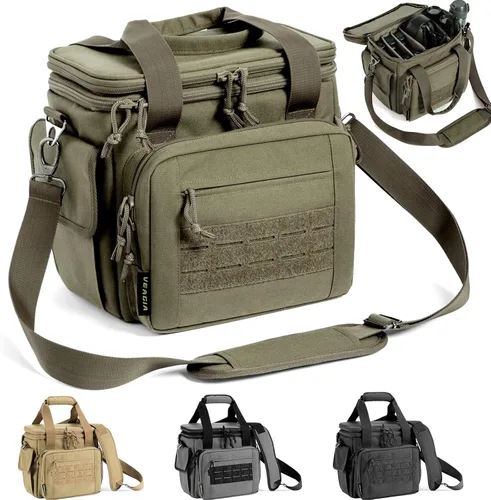 Miniatura 7 de Bolsa para el rango, estuche para pistola, bolsas de rango de estuche suave para pistolas y municiones con doble capa a prueba de explosiones