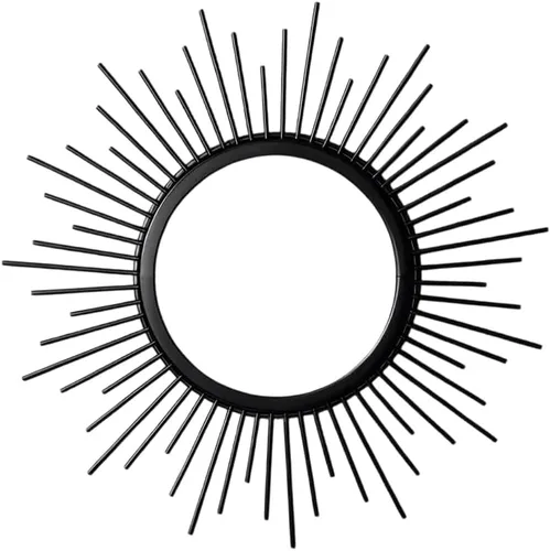 Miniatura 8 de Espejos Dorados para Pared - Espejo de Pared de Metal en Forma de Rayos de Sol, Decoración de Habitación y Decoración del Hogar, Espejo Bohemio