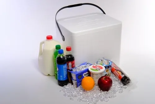 Miniatura 3 de Enfriador de espuma de poliestireno de 22 cuartos Cofre de hielo aislado grande y ligero para alimentos, bebidas y transporte médico