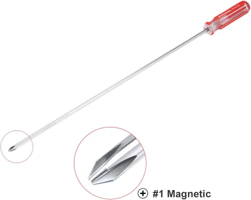 Miniatura 2 de uxcell Destornillador Phillips magnético #1 con eje de acero al cromo vanadio de 3 pulgadas para reparación de mejoras para el hogar y manualidades