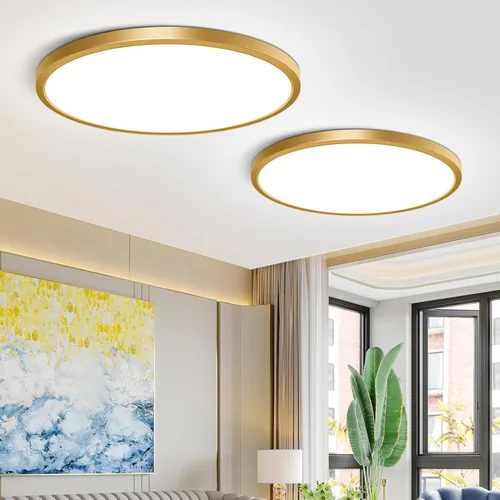 Miniatura 9 de Lámpara de techo LED de montaje empotrado de 12 pulgadas, 24 W (equivalente a 240 W), 3200 lm, luz blanca diurna de 5000 K, IP40, luces de techo