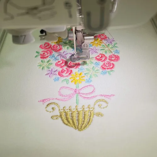 Miniatura 4 de Craftido 8 x 8 pulgadas, 150 hojas recortadas para aros de 4 x 4 y 6 x 6 pulgadas, peso medio de 2.5 onzas para bordado a máquina y costura a mano