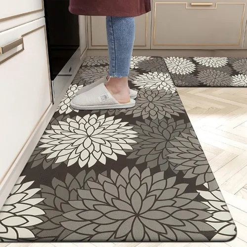Miniatura 19 de HEBE Tapete de cocina acolchado, antifatiga, de 20 x 71 pulgadas, antideslizante, impermeable, ergonómico, cómodo para oficina, fregadero