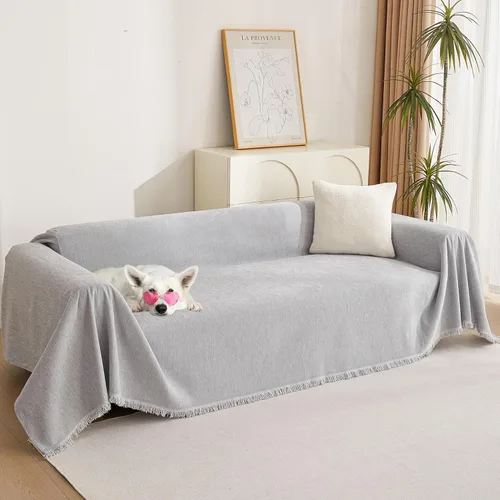 Miniatura 13 de MYSKY HOME - Funda de sofá bohemia supersuave para sofá de 2 a 3 plazas, funda de sofá de jacquard negro, para sofá biplaza y futón, funda para sofá