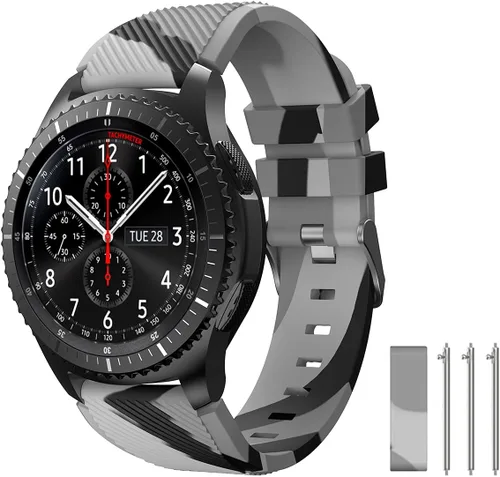 Miniatura 8 de Correa de reloj de 0.866 pulgadas compatible con Samsung Galaxy Watch 3 de 1.772 pulgadas/Galaxy Watch 1.811 pulgadas/Gear S3 Frontier/Classic