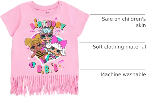 Miniatura 3 de L.O.L. Surprise! Diva Bon Bon Queen Bee Neon QT Camiseta de cumpleaños para niñas de niño pequeño a niño grande