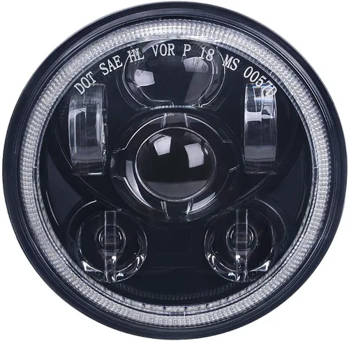 5-3/4 5.75 pulgadas LED faro delantero de motocicleta compatible con Harley Davidson Sportster Dyna Low Rider Street Bob lron 883 1200 Softail Wide