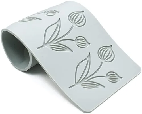 Miniatura 7 de TUKE Molde de silicona de flor de tulipán 3D para hornear fondant de encaje almohadilla de pastel de silicona molde de pastel de fondant moldes