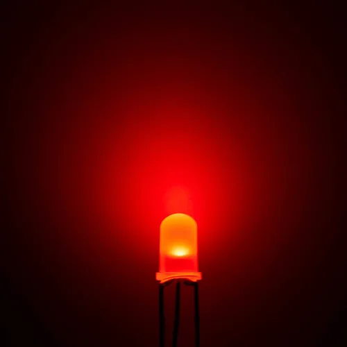 Miniatura 2 de CHANZON 100 luces de diodo LED difusas rojas y azules de 0.197 in, cátodo común (esmerilado redondo bicolor) lámparas de bombilla de iluminación F)