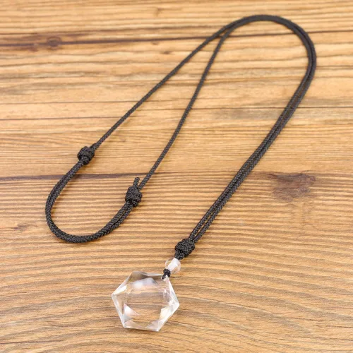 Miniatura 6 de COAI Collar con colgante de hexagrama de estrella de David Amulet, Piedra