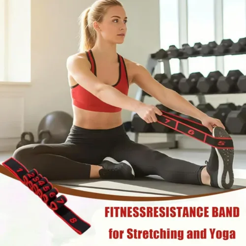Miniatura 3 de Bandas de resistencia de fitness con asas, banda de resistencia de fitness para estiramiento y yoga