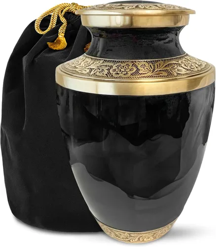 Miniatura 8 de Urna roja clásica para cenizas para adultos, hombre o mujer, urnas de cremación grandes para cenizas humanas, urna funeraria conmemorativa
