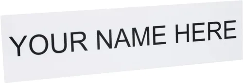 Miniatura 30 de ExcelMark Placa de nombre personalizada para puerta, oficina, pared, personalizada con tu texto, 2 x 8 pulgadas (1 línea, negro)