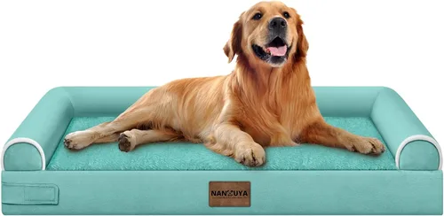 Miniatura 123 de Cama ortopédica lavable para perros medianos y grandes: cama con cojines de apoyo para perros medianos y grandes, cama impermeable de espuma tipo