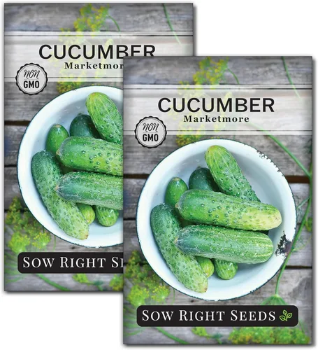 Miniatura 7 de Sow Right Seeds - Semillas de pepino Marketmore para plantar - Paquete de reliquia sin OMG con instrucciones para plantar y cultivar un huerto