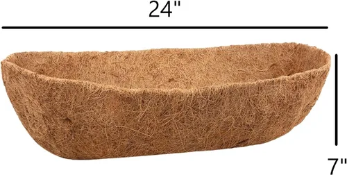 Miniatura 3 de Revestimiento de fibra de coco para comedero de aves de Panacea, 24 pulgadas, Natural