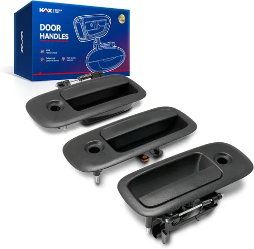 Miniatura 35 de KAX Manija de puerta exterior de ABS para conductor, 4 piezas, compatible con Toyota Tundra 2007-2019; reemplaza
