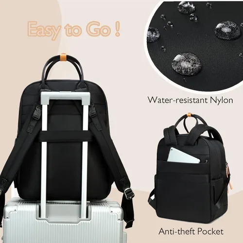 Miniatura 6 de LORADI Mochila grande para pañales de 18 bolsillos, artículos esenciales para baby shower Clips para cochecito, funda de equipaje para viajes, 4