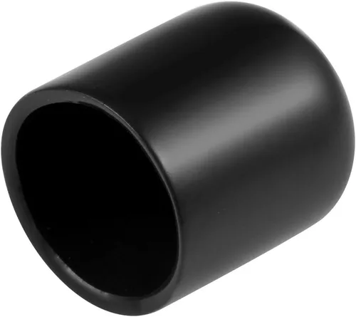 Miniatura 81 de uxcell 25 tapas de goma de 0.787 in de vinilo de identificación redonda tapa tapa de rosca de tornillo protectores negro