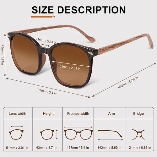 Miniatura 2 de LADEESSE Paquete de 3 lentes de sol de lectura para mujeres y hombres, lentes de sol UV400, lentes de sol con bisagra de resorte para exteriores, 100