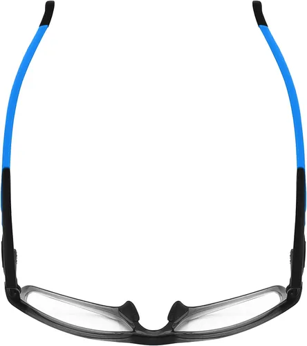 Miniatura 5 de BroLizard - Brazos de repuesto para Oakley Crosslink Glass Satin Black Frame - Azul