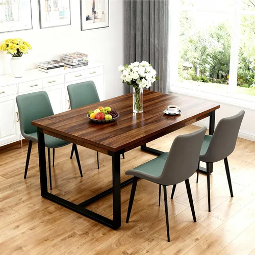 Miniatura 28 de Juego de 2 sillas de comedor modernas, sillas de comedor de cuero PU, sillas de cocina tapizadas con respaldo ergonómico y patas de metal