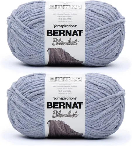 Miniatura 61 de Bernat - Estambre para mantas súper esponjoso acrílico, 2 paquetes de 300g/10.5 onzas, #6, chenilla gruesa de peso pesado para tejer y crochet