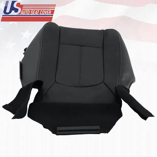 Miniatura 7 de Funda de asiento de piel perforada para Ford F350 Lariat 2011 – 2016, color negro