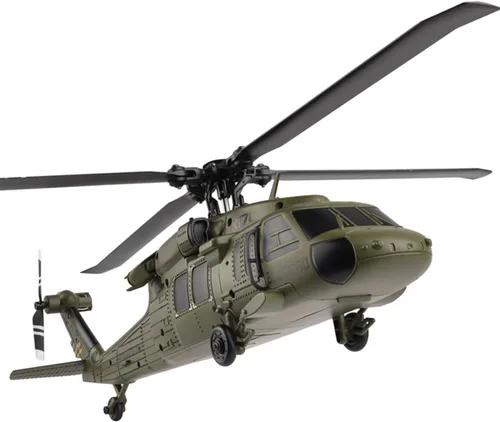 Miniatura 5 de Helicóptero RC para adultos, K170 UH-60L 170 Tamaño 2.4G 4CH 6-Axis Gyro Flybarless Helicóptero RC con altitud flotante, acelerador de mano