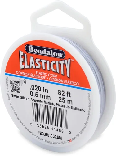 Miniatura 16 de Beadalon Elasticity - Cordón elástico (0,8 mm, 5 m), transparente