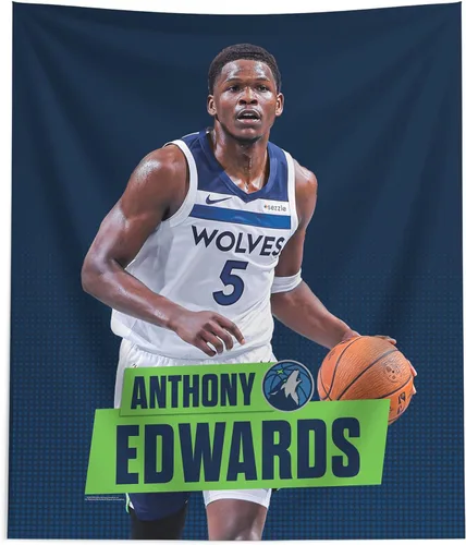 Miniatura 31 de Northwest El jugador de la NBA imprimió el tapiz de la ejecución de la pared, tela de poliéster tejida, Víctor Wembanyama