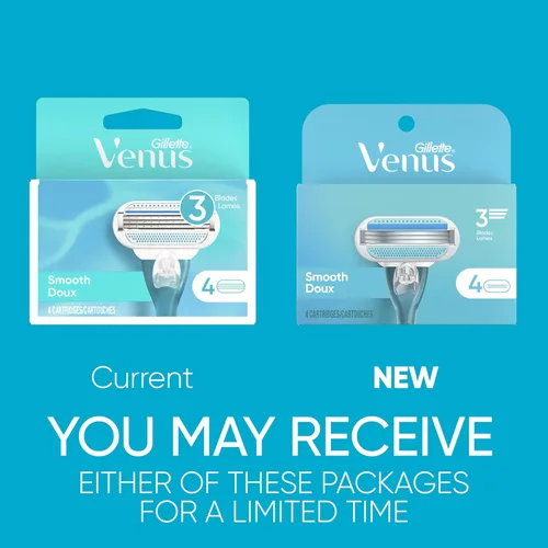 Miniatura 2 de Gillette Venus Repuestos de maquinilla de afeitar para mujeres, hojas para maquinilla, 8 unidades, Venus original