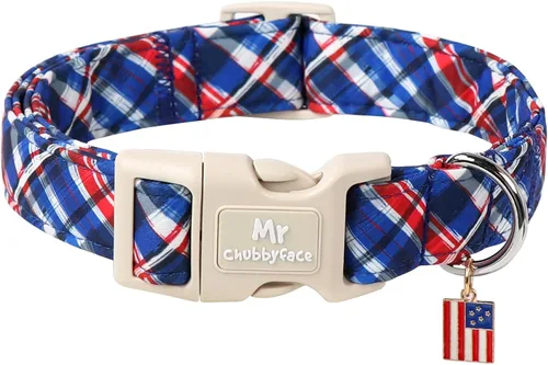 Miniatura 34 de MR.CHUBBYFACE· Collar de perro de primavera y verano, lindos collares de perro de limón verde, collar ajustable de tela natural suave para perros