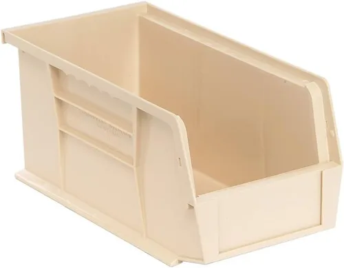 Miniatura 8 de Quantum Storage QUS230 - Contenedores apilables de plástico resistentes para taller, almacén y garaje, ultra apilables y colgantes, 10-7/8 pulgadas
